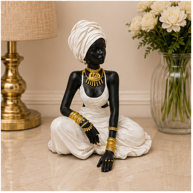 Morenita Sentada – Figura Decorativa Africana