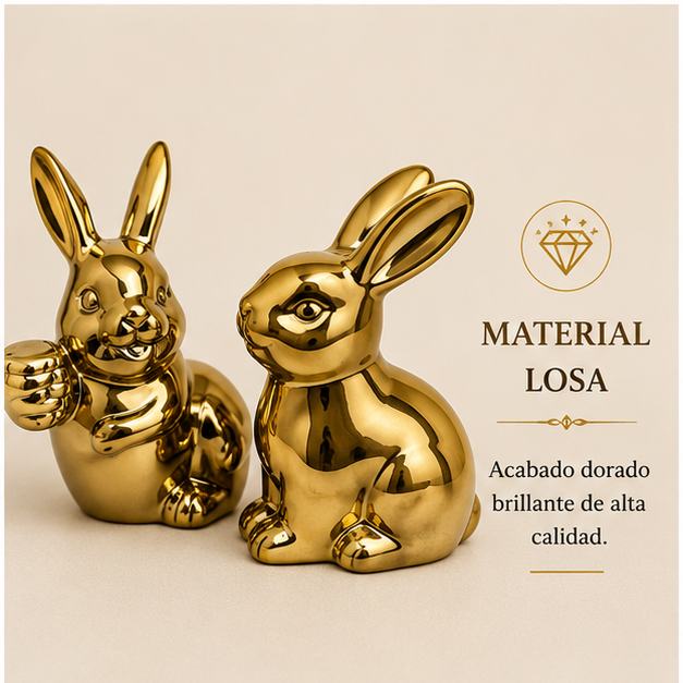 Conejos Dorados de la Abundancia ✨🐇