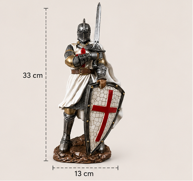 Caballero Templario con Espada “Soldado de Dios” Decorativo