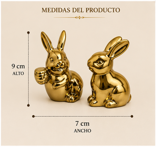 Conejos Dorados de la Abundancia ✨🐇