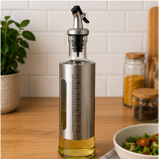 Aceitero Dosificador Antigoteo 500ml
