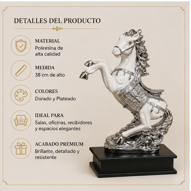 Caballo Decorativo con Base