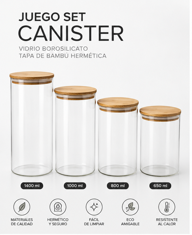 Juego Set Canister