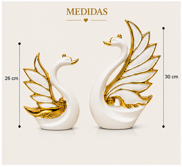 Pareja de Cisnes Decorativos