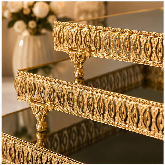 Fuentes Rectangulares Decorativas con Espejo