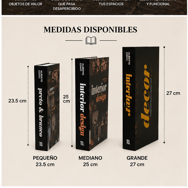 Libros Organizadores Decorativos Secretos