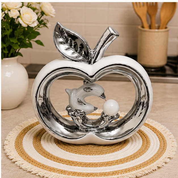 Manzana Decorativa con Delfín
