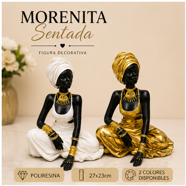 Morenita Sentada – Figura Decorativa Africana