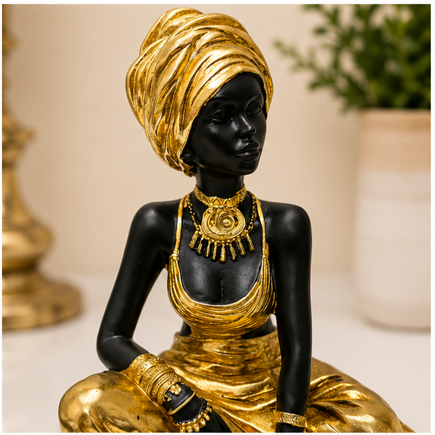Morenita Sentada – Figura Decorativa Africana