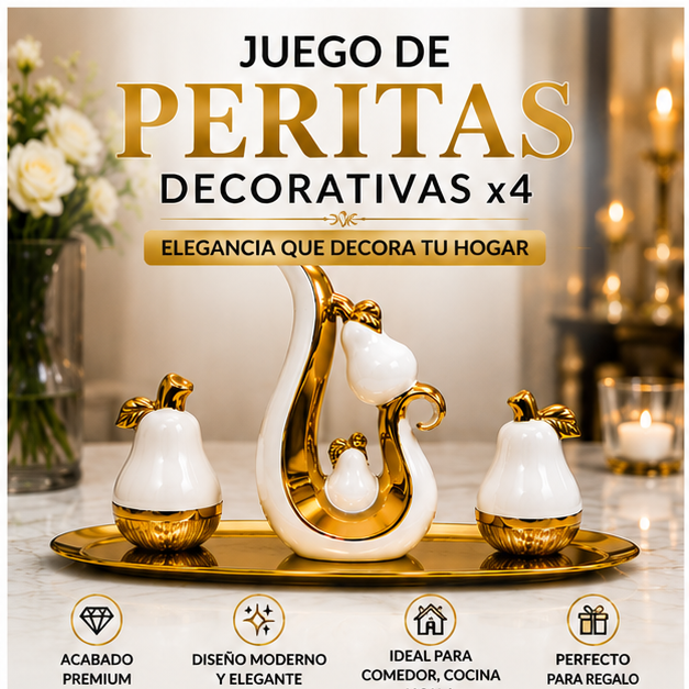 Juego de Peritas Decorativas x4